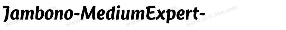 Jambono-MediumExpert字体转换