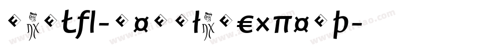 BauLF-RegularExpert字体转换