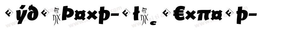 HydraText-BlackExpert字体转换