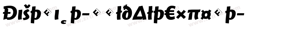 District-BoldAltExpert字体转换