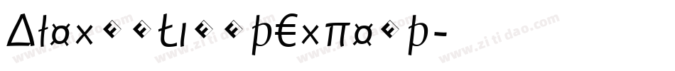 AlexonLightExpert字体转换