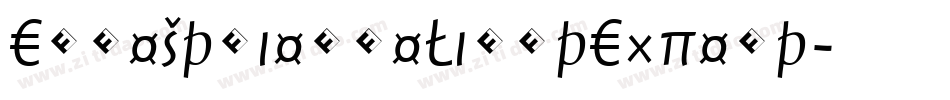 EquestrienneLightExpert字体转换