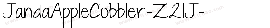 JandaAppleCobbler-Z2lJ字体转换
