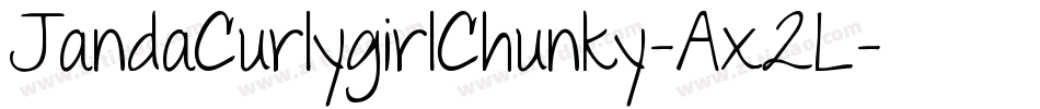 JandaCurlygirlChunky-Ax2L字体转换