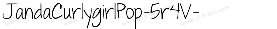 JandaCurlygirlPop-5r4V字体转换