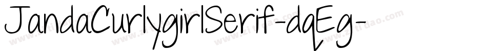 JandaCurlygirlSerif-dqEg字体转换