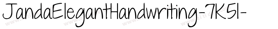 JandaElegantHandwriting-7K5l字体转换
