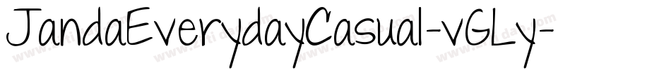 JandaEverydayCasual-vGLy字体转换