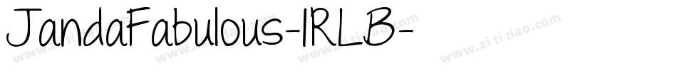 JandaFabulous-1RLB字体转换
