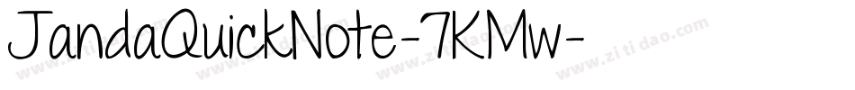 JandaQuickNote-7KMw字体转换