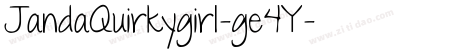 JandaQuirkygirl-ge4Y字体转换