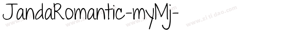 JandaRomantic-myMj字体转换