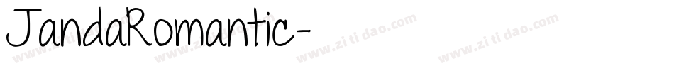 JandaRomantic字体转换