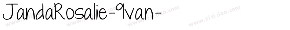 JandaRosalie-9van字体转换 JandaRosalie-9van字体转换