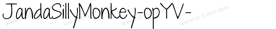 JandaSillyMonkey-opYV字体转换