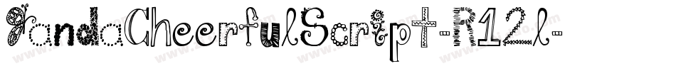 JandaCheerfulScript-R12l字体转换