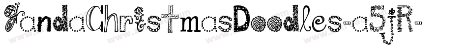 JandaChristmasDoodles-a5jR字体转换