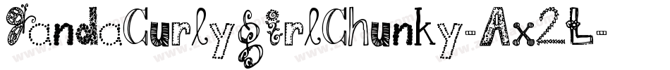 JandaCurlygirlChunky-Ax2L字体转换
