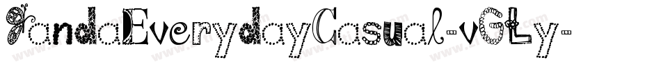 JandaEverydayCasual-vGLy字体转换