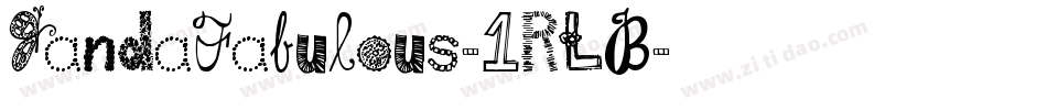 JandaFabulous-1RLB字体转换