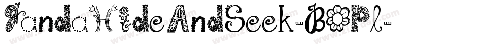 JandaHideAndSeek-BOPl字体转换