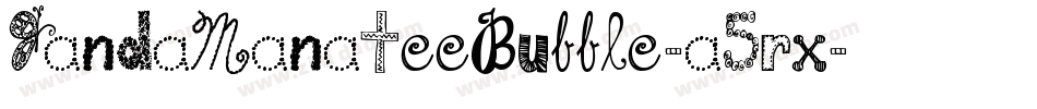 JandaManateeBubble-a5rx字体转换