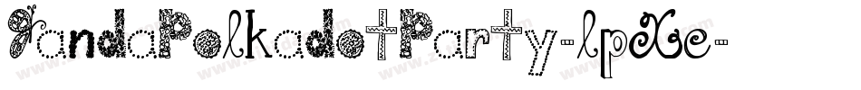 JandaPolkadotParty-lpXe字体转换