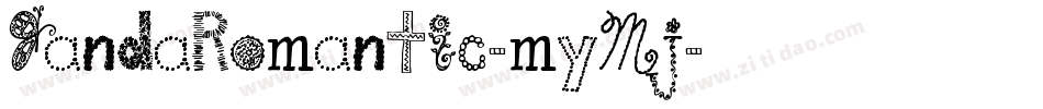 JandaRomantic-myMj字体转换