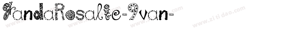 JandaRosalie-9van字体转换 JandaRosalie-9van字体转换