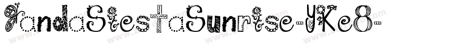 JandaSiestaSunrise-YKe8字体转换