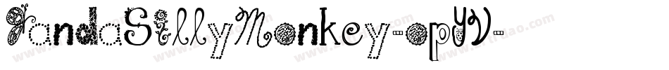 JandaSillyMonkey-opYV字体转换