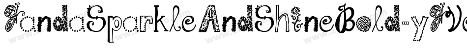 JandaSparkleAndShineBold-yJVe字体转换