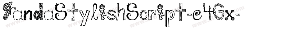 JandaStylishScript-e4Gx字体转换