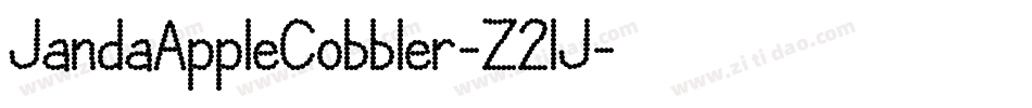 JandaAppleCobbler-Z2lJ字体转换