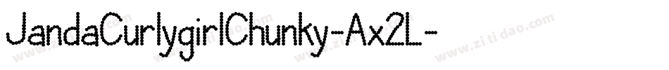 JandaCurlygirlChunky-Ax2L字体转换