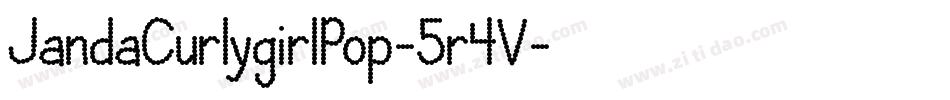 JandaCurlygirlPop-5r4V字体转换