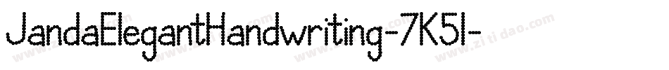 JandaElegantHandwriting-7K5l字体转换