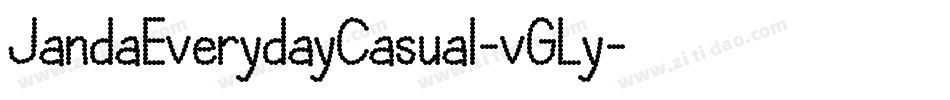 JandaEverydayCasual-vGLy字体转换