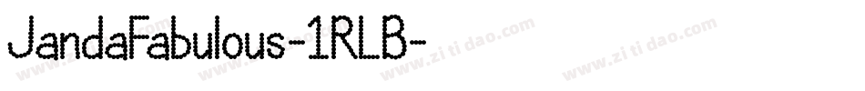 JandaFabulous-1RLB字体转换