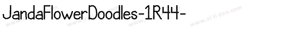 JandaFlowerDoodles-1R44字体转换