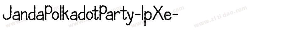 JandaPolkadotParty-lpXe字体转换