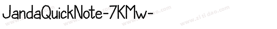 JandaQuickNote-7KMw字体转换