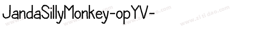 JandaSillyMonkey-opYV字体转换