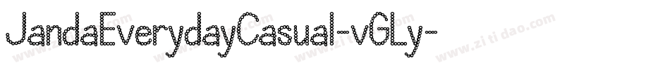 JandaEverydayCasual-vGLy字体转换