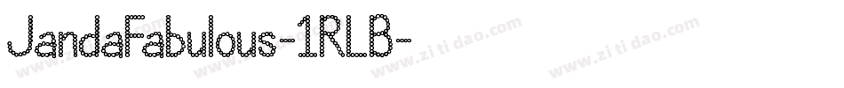 JandaFabulous-1RLB字体转换