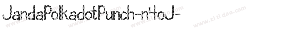 JandaPolkadotPunch-n4oJ字体转换