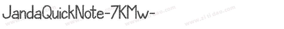 JandaQuickNote-7KMw字体转换