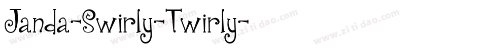 Janda-Swirly-Twirly字体转换