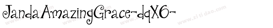 JandaAmazingGrace-dqX6字体转换