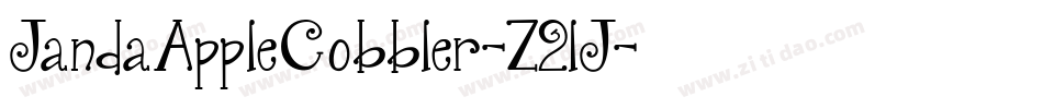 JandaAppleCobbler-Z2lJ字体转换